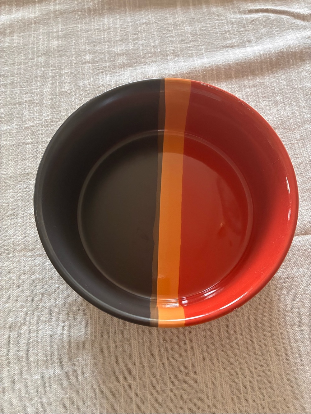 "Bazaar Red" pattern Stoneware by Home Trends Cereal Soup Bowl